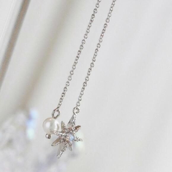 BHLDN Celestial Pearl Drop Earrings - Picture 3 of 4